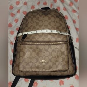 (SOLD) Coach Brown and Black Backpack